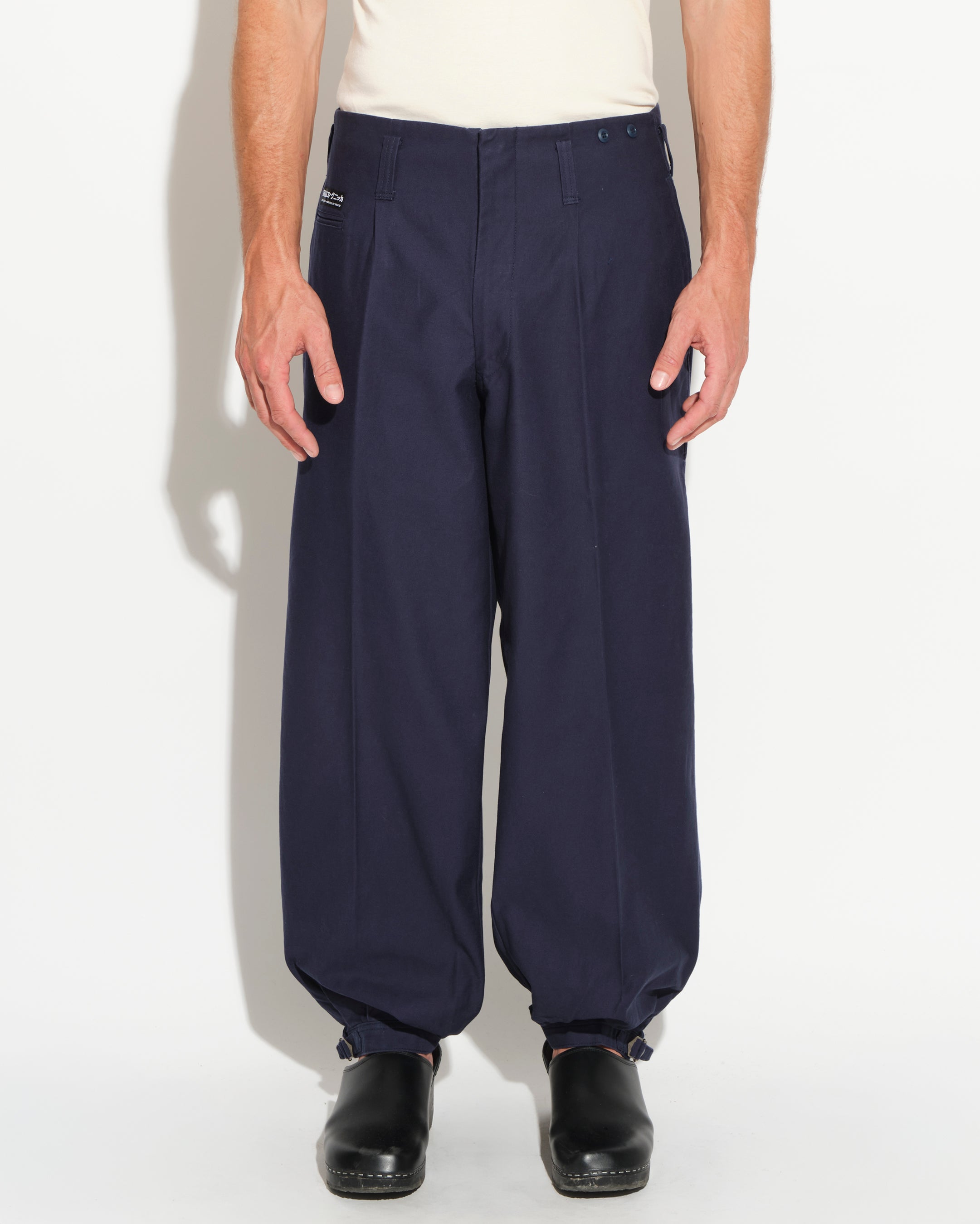 Japanese tobi pants Long Nikka Pokka - navy – La Blouse de Lyon