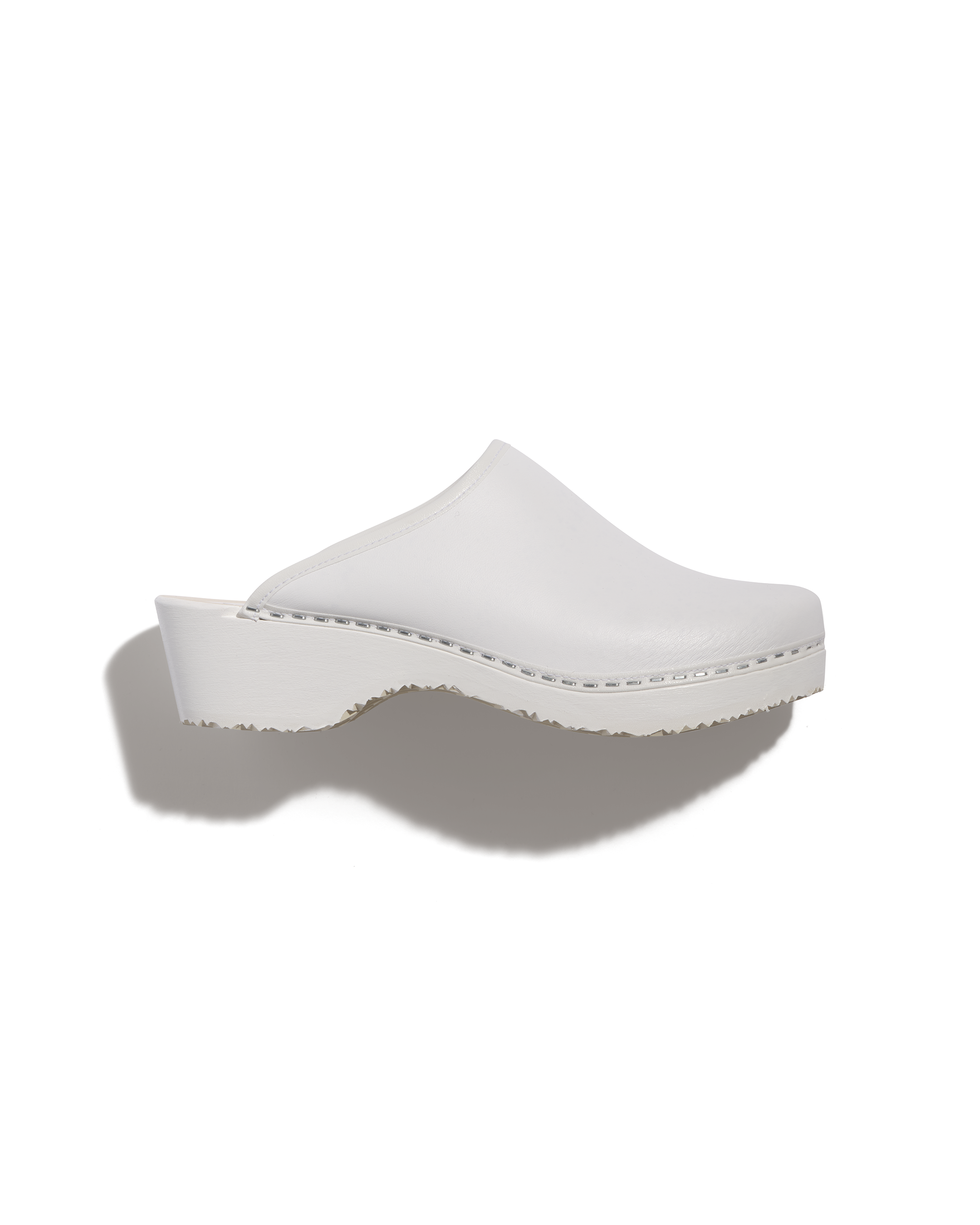 Talla x La Blouse de Lyon all-white clogs