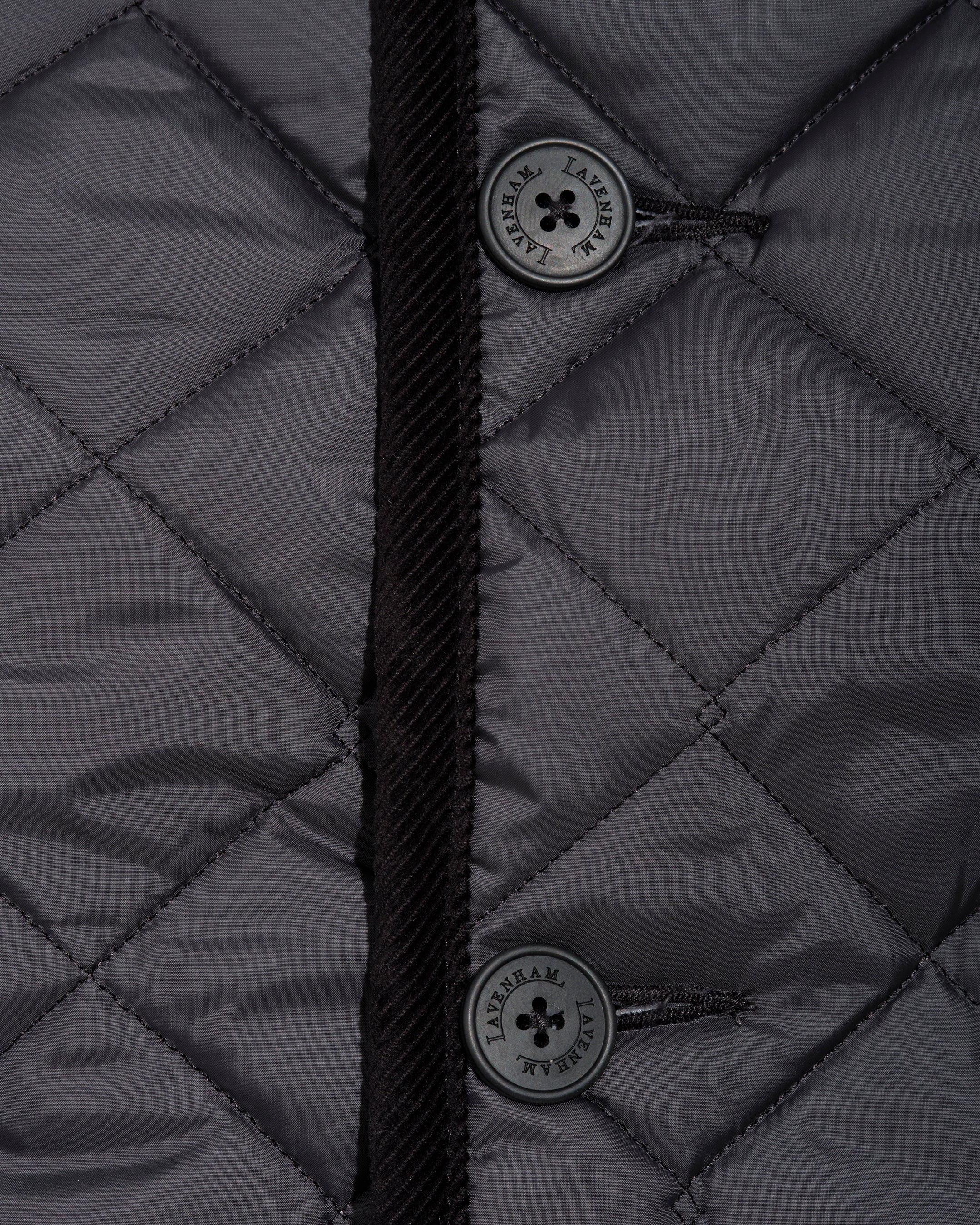Mixed-fit quilted vest - black - Lavenham X La Blouse de Lyon
