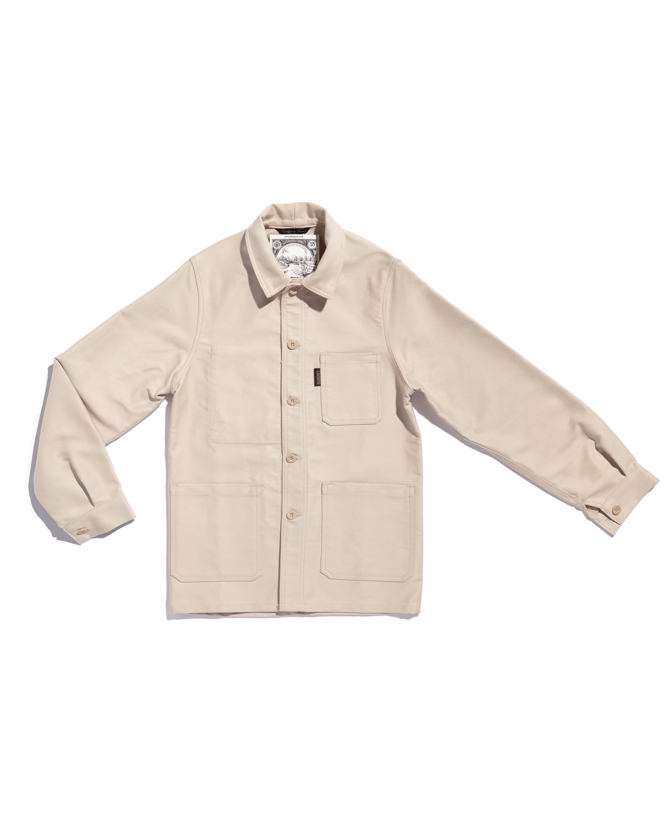 Moleskin work jacket - ecru – La Blouse de Lyon